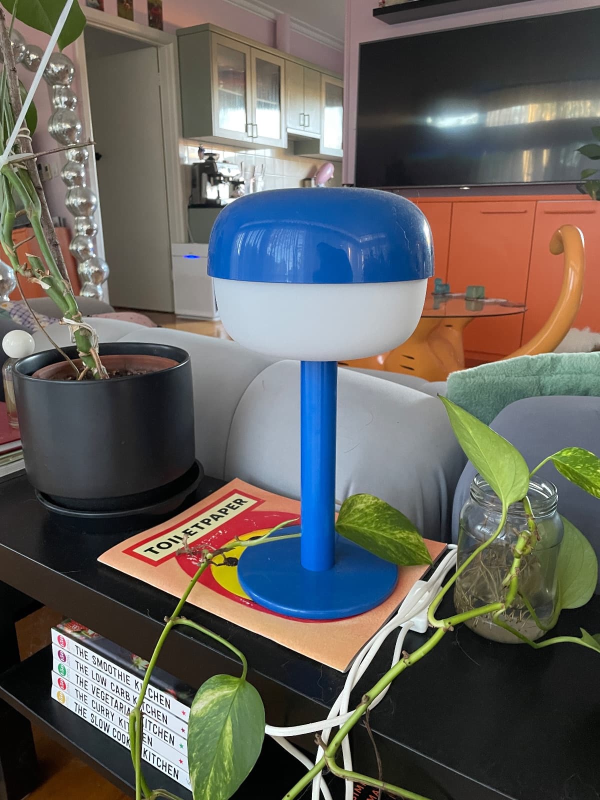 Blue lamp